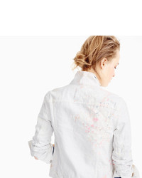 J.Crew Limited Edition Denim Jacket In Paint Splatter