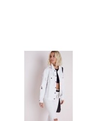 Missguided Extreme Ripped Denim Jacket