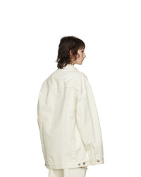 Maison Margiela Off White Denim Boxy Jacket