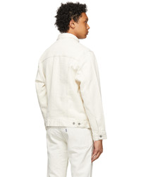 Levi's Made & Crafted Off White Denim Type Ii Trucker Jacket