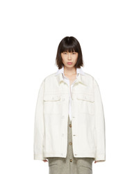 Maison Margiela Off White Oversized Denim Jacket