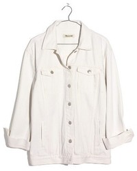 Madewell Oversize White Denim Jacket