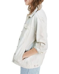 Madewell Oversize White Denim Jacket