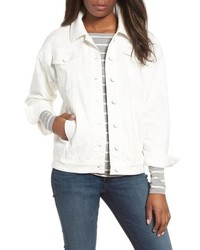 Kenneth Cole New York Relaxed White Denim Jacket