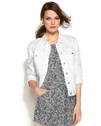 Vince Camuto Two By Long Sleeve Denim Jacket White Wash