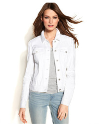 Vince Camuto Two By Long Sleeve Denim Jacket White Wash