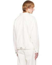LE17SEPTEMBRE White Button Up Denim Jacket