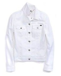 Hilfiger White Denim Jacket, $129 | eBay | Lookastic