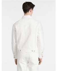 Calvin Klein White Denim Trucker Jacket