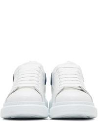 Alexander McQueen White Denim Oversized Sneakers