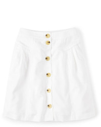 Boden Denim Button Skirt