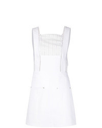 White Denim Overall Dress