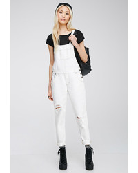 Forever 21 Distressed Bib Overalls