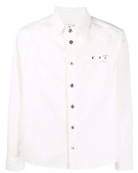 Off-White Caravag Paint Denim Shirt White Black