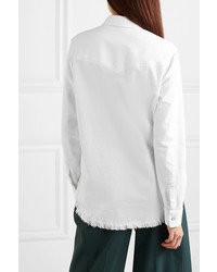 Givenchy Frayed Denim Shirt