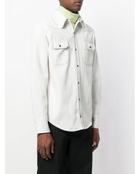 Calvin Klein 205W39nyc White Denim Shirt, $406  | Lookastic