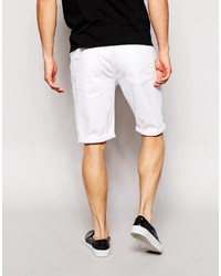 Asos Brand Denim Shorts In Slim Fit Longer Length