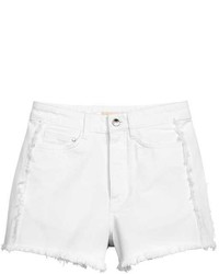 H&M Frayed Hem Denim Shorts