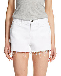 J Brand Cutoff White Denim Shorts