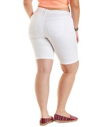 Charlotte Russe Plus Size Refuge Bermuda White Denim Shorts