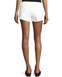 DL1961 Premium Denim Renee Cutoff Denim Shorts White