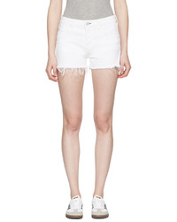 Amo White Denim Babe Shorts