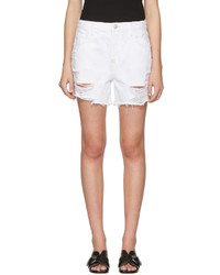 J Brand White Denim Ivy Shorts