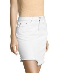 Rag & Bone Jean Dive High Waist Asymmetrical Denim Skirt
