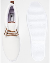 Asos Chukka Boots In White