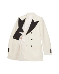 Gucci Contrasting Lapel Double Breasted Jacket