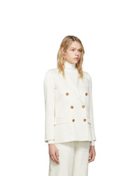 Opening Ceremony Off White Double Breasted Blazer