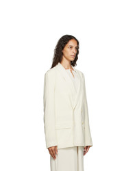 Lemaire Off White Double Breasted Blazer