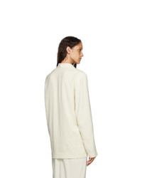 Lemaire Off White Double Breasted Blazer