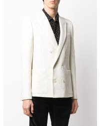 Saint Laurent Sequinned Double Breasted Blazer
