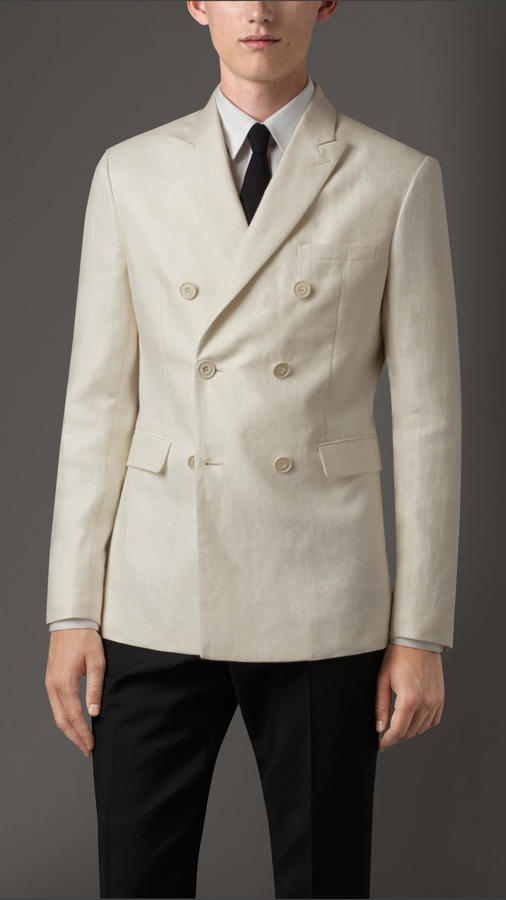 burberry double breasted blazer
