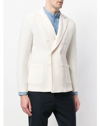T Jacket Textured Jersey Double Breasted Jacket