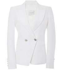 PIERRE BALMAIN White Tailored Low Cut Blazer