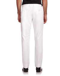 Emporio Armani Clean Front Cotton Pants