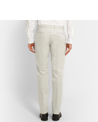 Calvin Klein Collection Stone Crosby Slim Fit Cotton Blend Suit Trousers