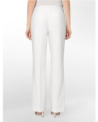Calvin Klein Essential Straight Cream Suit Pants