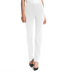 Notations Front Zip Pockets Solid Ponte Pant