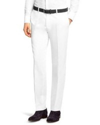 Hugo Boss Genesis Slim Fit Cotton Dress Pants 40r White