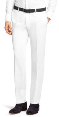 Hugo Boss Genesis Slim Fit Cotton Dress Pants 40r White, $245
