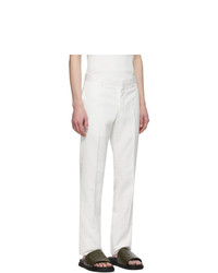 Givenchy Off White Wool Trousers