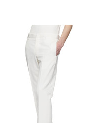 Givenchy Off White Wool Trousers