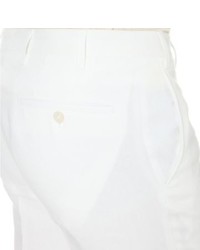 Corneliani Regular Fit Tapered Linen Trousers