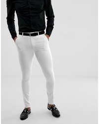 ASOS DESIGN Super Skinny Suit Trousers In White