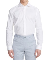 Jack Victor Abbott Contemporary Fit Linen Cotton Button Up Shirt In Ecru At Nordstrom
