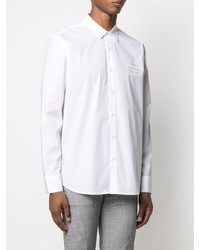 Karl Lagerfeld Address Logo Stretch Cotton Shirt