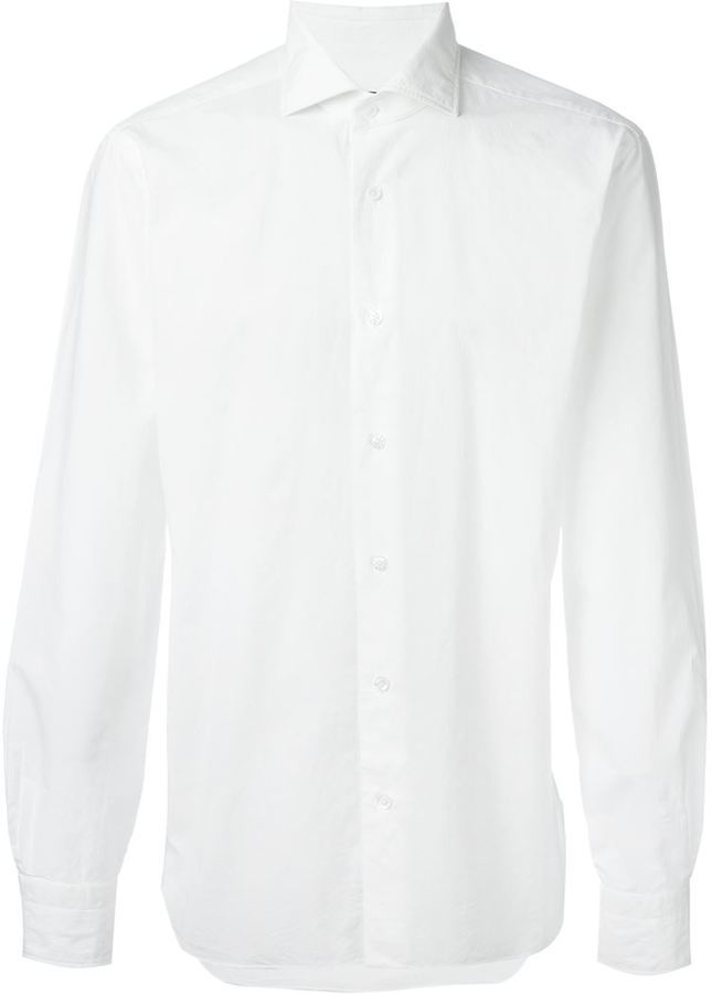 Barba Cuff Detail Classic Button Down Shirt, $186 | farfetch.com ...